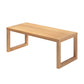 Dinettetafel in Simplicity-stijl Rechthoek massief houten eettafel in naturel