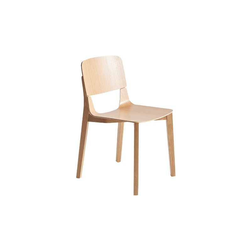 Chaise latéral en bois massif chaise de salle à manger ouverte industrielle pour la maison