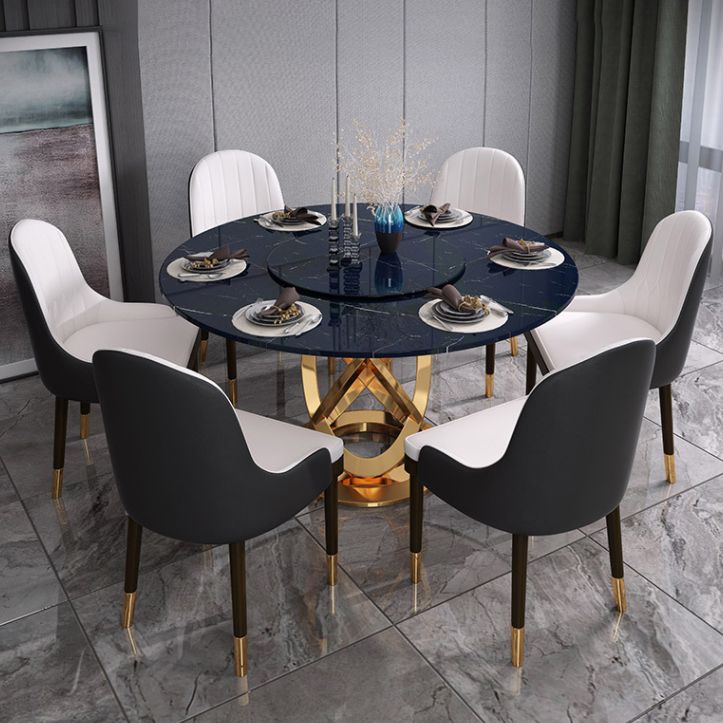 Glam Wood Dining Arm Chairs Faux Leather Dining Room Chairs for Home Use Clearhalo ' kitchen&dining_furn' 'Dining Chairs' 'Dining Tables & Seating' 'dining_chair' 'furn' 'furn_dining_chair' 'Furniture' 'furniture_dining_chair' 'Kitchen & Dining Furniture' 'kitchen' 1200x1200_4d2707b0-6d3d-471c-bbab-f519d54660fa