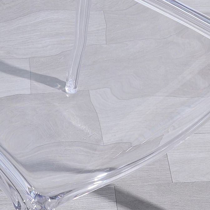 Contemporary Kitchen Dining Side Chair Plastic Stackable Chair