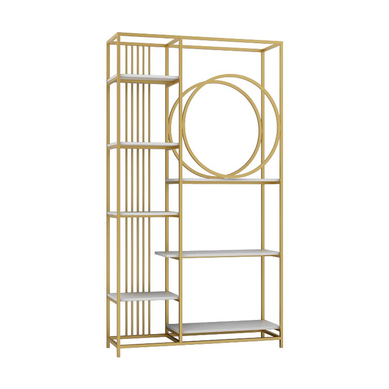 Glam Style Metal Bookshelf Etagere Open Shelf Bookcase for Home Clearhalo 'Bookcases' 'furn' 'furn_bookcases' 'Furniture' 'furniture_bookcases' 'Office Furniture' 1200x1200_4d28903b-2d33-4c3a-b525-c9dbd2bd2247