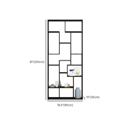 9.8" W Industrial Antique Finish Shelf Bookcase Etagere Metal Bookshelf