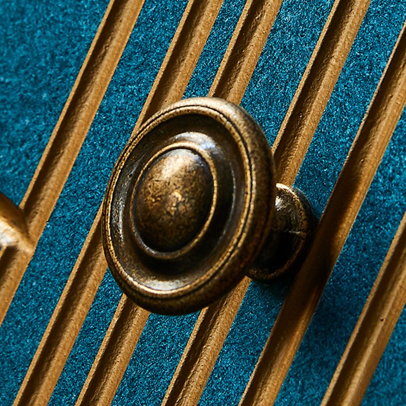 Cassa in legno di stoccaggio in stile glam con cassetti a chiusura morbida per la casa