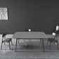 Rectangle Stone Top Dining Table Mid-Century Modern Dining Table with 4 Legs Clearhalo 'Dining Tables & Seating' 'Dining Tables' 'dining_table' 'furn' 'furn_dining_table' 'Furniture' 'furniture_dining_table' 'Kitchen & Dining Furniture' 'kitchen' 'kitchen_dining_table' 1200x1200_4d2b3282-2283-464e-9b00-52af6946d880