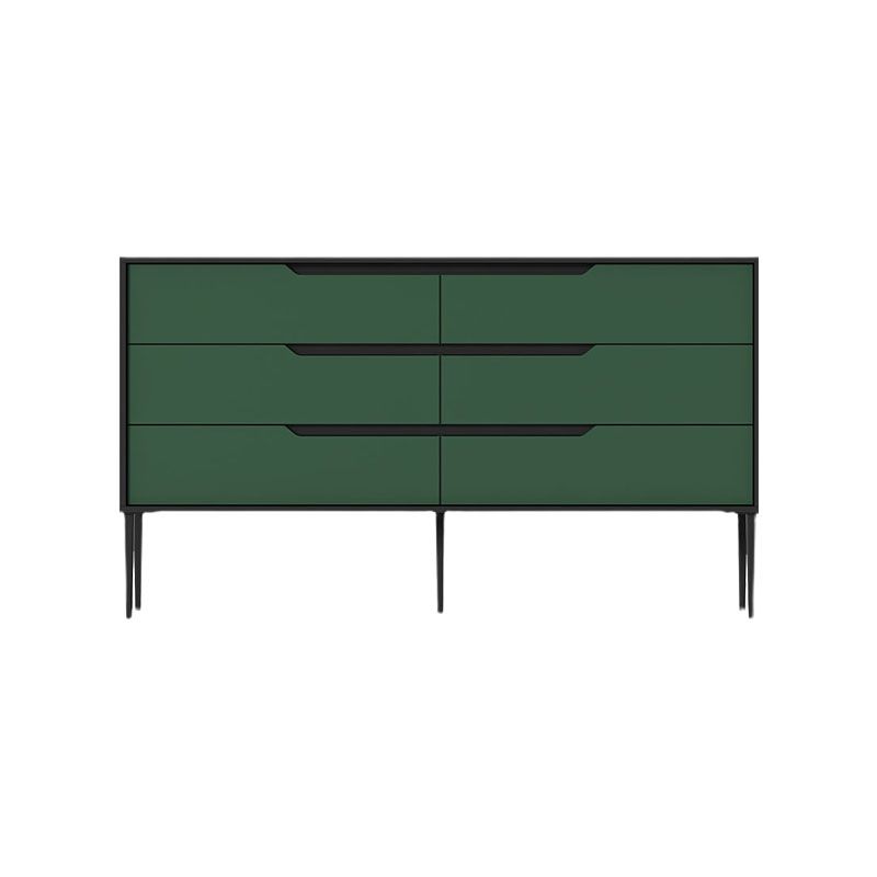 Eigentijdse horizontale houten ladekast, slaapkamer, lingeriekast, ladekast met lade