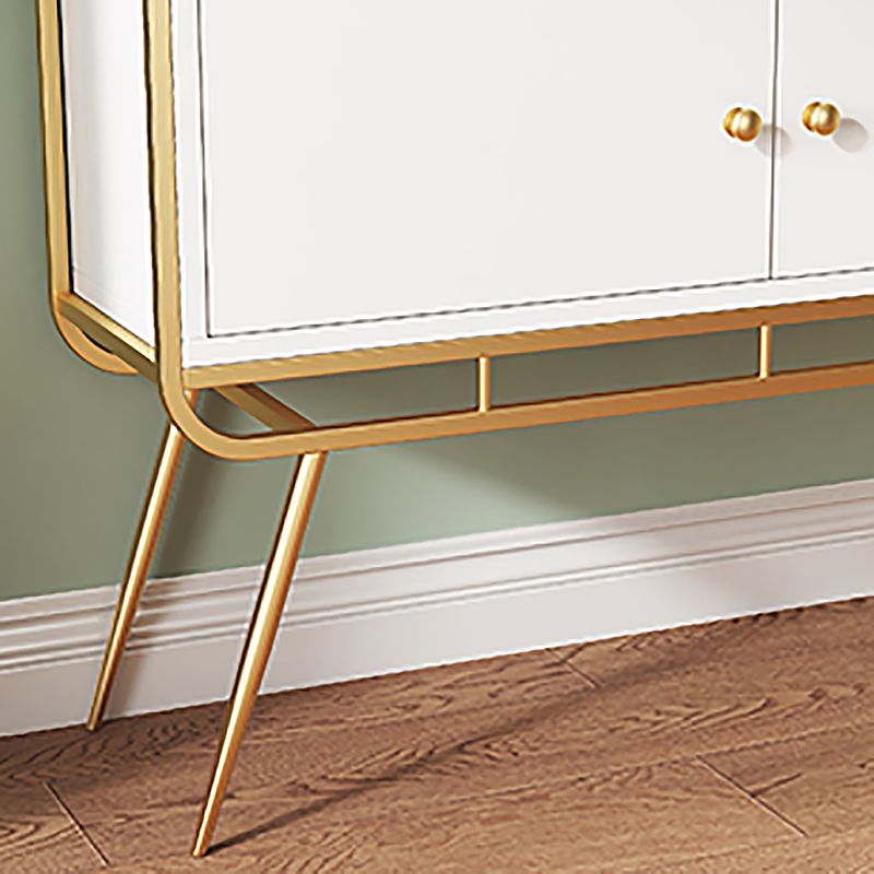 Estantería de estante de metal glamorial estantería de espalda cerrada con gabinetes