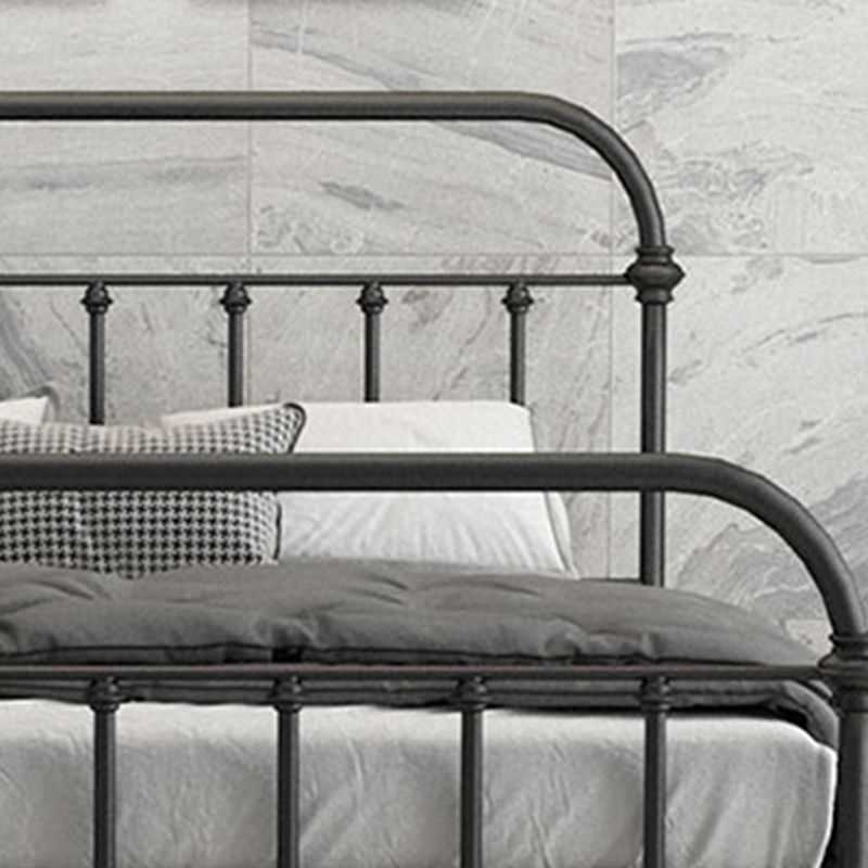 Open-Frame Bed with Spindle Headboard and Metal Legs in Solid Color Clearhalo 'Bedroom Furniture' 'Beds' 'furn' 'furn_beds' 'Furniture' 1200x1200_4d3499ec-e79d-47c3-bf38-6a7e7bf8a91c