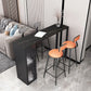 Modern Style Bistro Bar Table Sintered Stone Bar Table with Storage Clearhalo 'Bar Furniture' 'Bar Tables' 'bar_tables' 'furn' 'furn_bar_tables' 'Furniture' 'Kitchen & Dining Furniture' 1200x1200_4d35f1fb-6baf-40c1-871b-acf275f78f35
