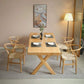 Modern 1/4/5 Pieces Dining Set Rectangle Pine Wood Dining Table for Dining Room Kitchen Clearhalo 'Dining Room Sets' 'Dining Tables & Seating' 'dining_room_set' 'furn' 'furn_dining_room_set' 'Furniture' 'Kitchen & Dining Furniture' 1200x1200_4d367dcb-c2e2-47f7-a6ab-d99906967df3