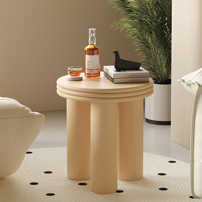 Modern Round Side Table 3 Legs End Table with Round Wood Top Clearhalo 'Coffee & Accent Tables' 'End & Side Tables' 'end_side_tables' 'furn' 'furn_end_side_tables' 'Furniture' 'Living Room Furniture' 1200x1200_4d36b8f6-5bec-4f3a-bb41-4ea7e36d7e3f