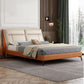 Glam Solid Wood Mattress Included with Headboard Panel Rectangular Bed Frame