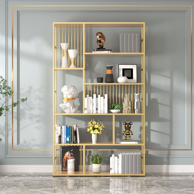 Manufactured Wood Shelf Etagere Bookshelf Modern Iron Frame Bookshelf for Office Clearhalo 'Bookcases' 'furn' 'furn_bookcases' 'Furniture' 'furniture_bookcases' 'kitchen' 'kitchen_bookcases' 'Living Room Furniture' 'Office Furniture' 1200x1200_4d3786f1-349e-47e7-837a-812e9a62c221