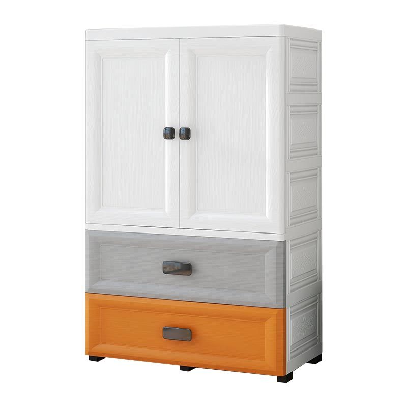 Contemporary Bathroom Wardrobe Plastic Wardrobe Closet with Legs Clearhalo 'Armoires & Wardrobes' 'armoires_wardrobes' 'Bedroom Furniture' 'furn' 'furn_armoires_wardrobes' 'Furniture' 1200x1200_4d379a27-0a9b-420c-ad54-90a3d8a9fa1a