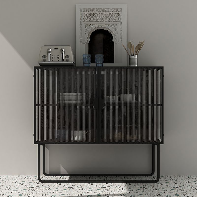 Glam Glam Glam Glam da 35,5 "Herver server a buffet di vetro con spazio per la sala da pranzo