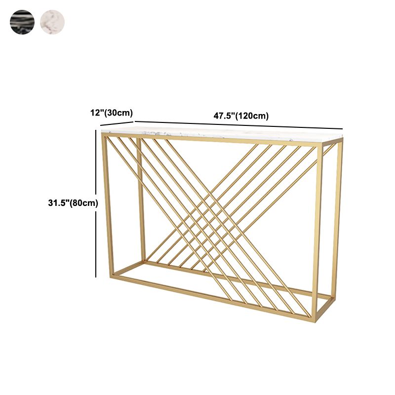 Mesa de sofá de consola de mármol contemporánea Tabla final resistente a las manchas de rectángulo para el salón