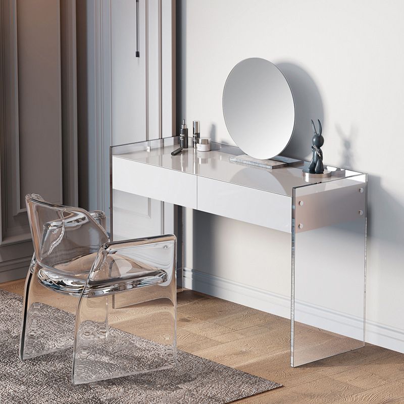 Rechte voeten make -upkruidtafel vervaardigd houten top witte acryl make -uptafel