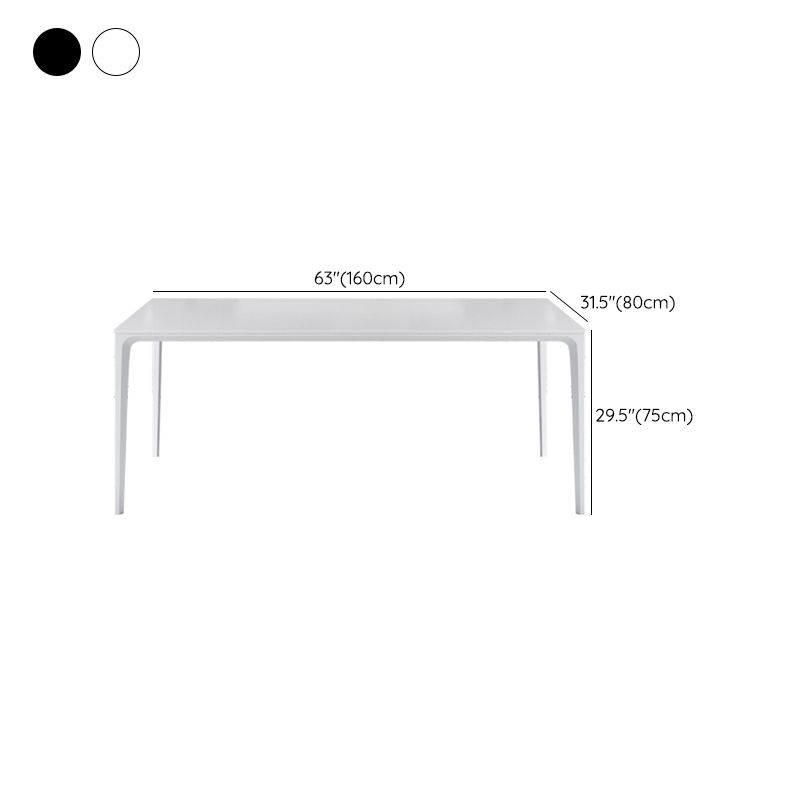 Industrial Dining Room Table Rectangle Stone Dinette Table for Home Clearhalo 'Dining Tables & Seating' 'Dining Tables' 'dining_table' 'furn' 'furn_dining_table' 'Furniture' 'Kitchen & Dining Furniture' 1200x1200_4d3a5b10-5bcb-498c-9015-3b6a32f90cb4