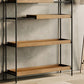 Contemporary Wooden Bookshelf Open Back Etagere Bookcase with Shelves Clearhalo 'Bookcases' 'furn' 'furn_bookcases' 'Furniture' 'Office Furniture' 1200x1200_4d3b5a0d-3cd7-48a8-9279-c5a0e63b0ab7