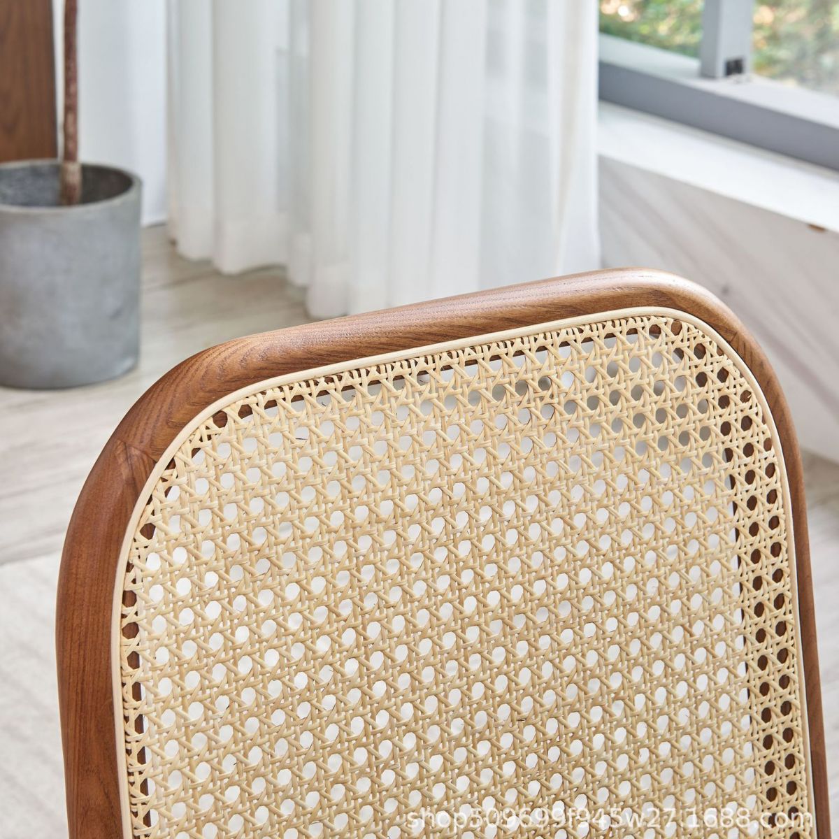 Sedia da pranzo imbottita tradizionale sedia in legno massiccio