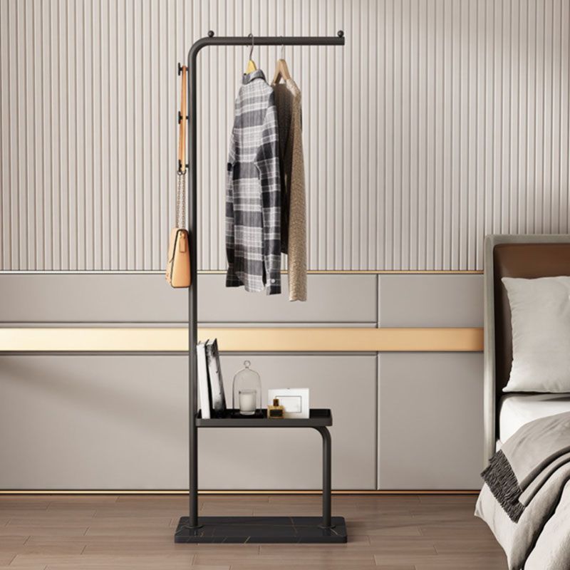 Contemporary Metal Coat Rack 3 Coat Hooks Standing Coat Rack Clearhalo 'Entry & Mudroom Furniture' 'furn' 'furn_hall_tree_coat_racks' 'Furniture' 'Hall Trees & Coat Racks' 'hall_tree_coat_racks' 1200x1200_4d3ddc83-ae17-4ea6-97af-d7249cc71892