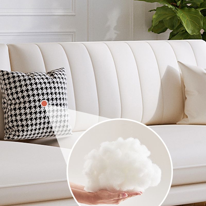 Canapé en cuir faux 35,43 "d x 36,22" H canapé à bras évasé pour le salon