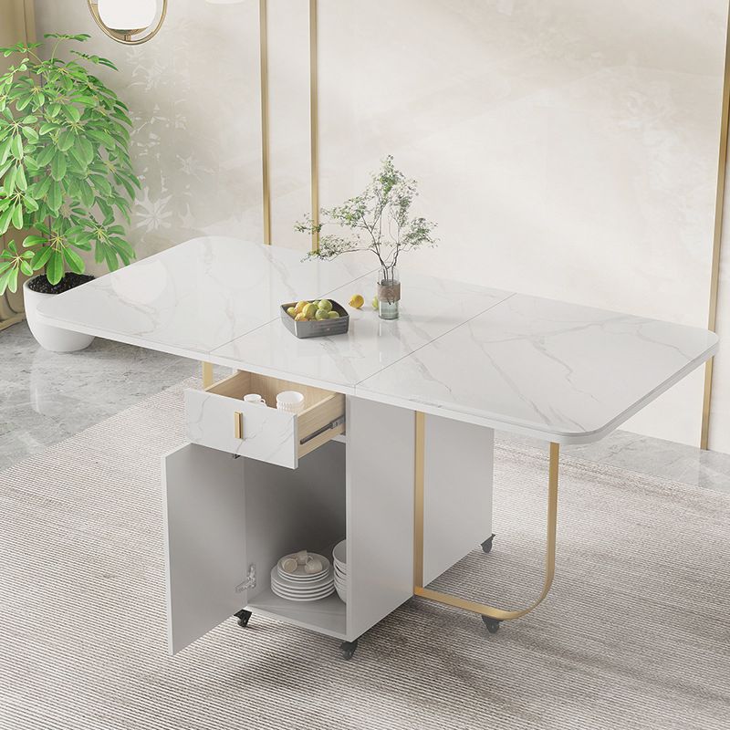 Moderner Stil faltbarer Tischset 1/2/3/7 Stück Ess -Set für Zuhause