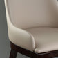 Contemporary Upholstered Arm Chair Solid Wood Home Dining Chair