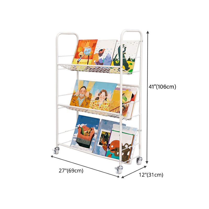 Modern Style Etagere Bookshelf Vertical Open Back Metal Bookcase for Home Clearhalo 'Bookcases' 'furn' 'furn_bookcases' 'Furniture' 'furniture_bookcases' 'Office Furniture' 1200x1200_4d468dbd-027e-4547-aa1c-6294efe77255