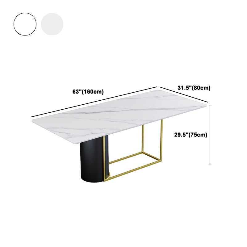 Nordic 1/5 Pieces Dining Set Rectangle Stone Dining Table for Dining Room Kitchen Clearhalo 'Dining Room Sets' 'Dining Tables & Seating' 'dining_room_set' 'furn' 'furn_dining_room_set' 'Furniture' 'Kitchen & Dining Furniture' 1200x1200_4d46fba4-d945-4aa3-9e15-5807f8eba520