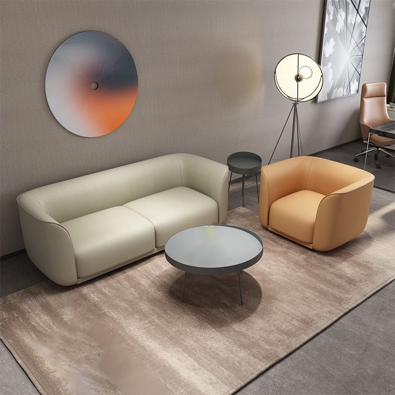 Kunstledertuxedo Armsofa zeitgenössischer, enger Rückenstandard -Sofa