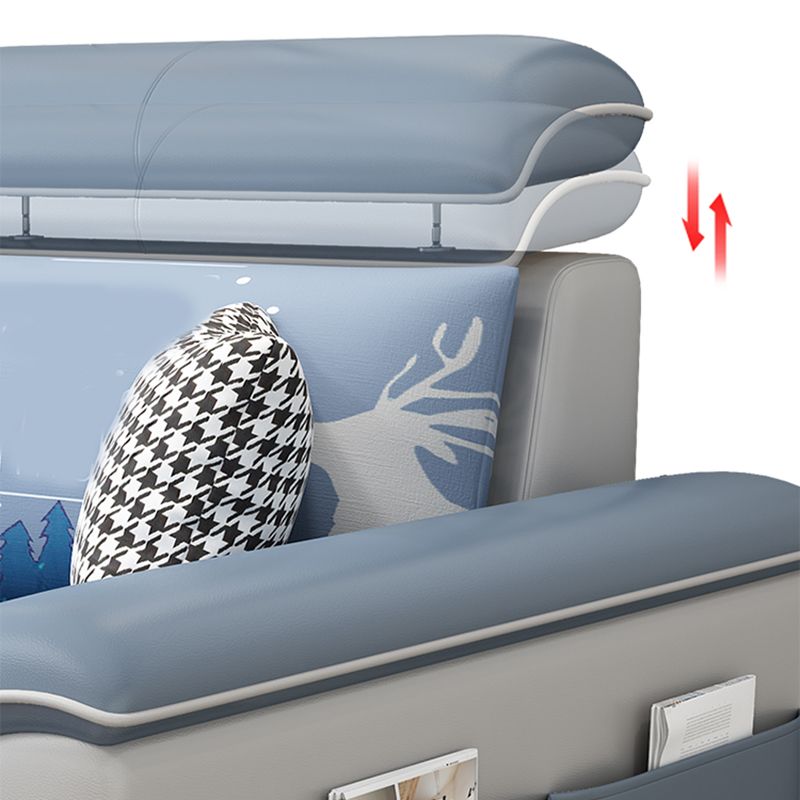 Contemporary 4-seater Sofa Sewn Pillow Back Sectional with Storage Clearhalo 'furn' 'furn_sofas' 'Furniture' 'furniture_sectionals' 'kitchen' 'kitchen_sofas' 'Living Room Furniture' 'Sectionals' 'Sofa' 'sofas' 1200x1200_4d4a8755-0d35-41f4-af88-e4dd711bc3ae