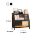 Modern Style Bookshelf Metal Closed Back Bookcase with Door for Home Office Clearhalo 'Bookcases' 'furn' 'furn_bookcases' 'Furniture' 'Office Furniture' 1200x1200_4d4c7519-fca6-4552-a049-ae927880cbbb