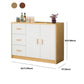 Contemporary Combo Dresser Wooden Bedroom Storage Chest Dresser with Drawers and Doors
