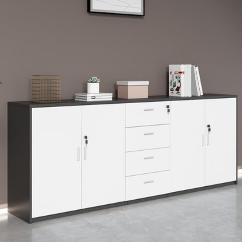 Lateral File Cabinet Wood Color Block Locking File Cabinet with Drawers Clearhalo 'Filing Cabinets' 'filling_cabinets' 'furn' 'furn_filling_cabinets' 'Furniture' 'Office Furniture' 1200x1200_4d50d504-2b30-4205-b707-4bef6ca4daf7