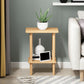Modern Wood Side Table 20.86" Tall 4 Legs End Table with Shelf Clearhalo 'Coffee & Accent Tables' 'End & Side Tables' 'end_side_tables' 'furn' 'furn_end_side_tables' 'Furniture' 'Living Room Furniture' 1200x1200_4d51aa0a-b75d-4b49-addd-2039ca08acfa