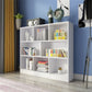 Closed Back Wooden Bookcase Matter Finish Modern Standard Bookshelf