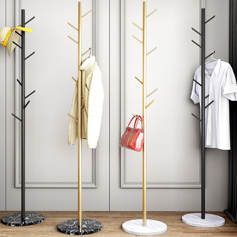 Perchero de metal para el suelo del hogar, minimalista, moderno, con árbol de entrada