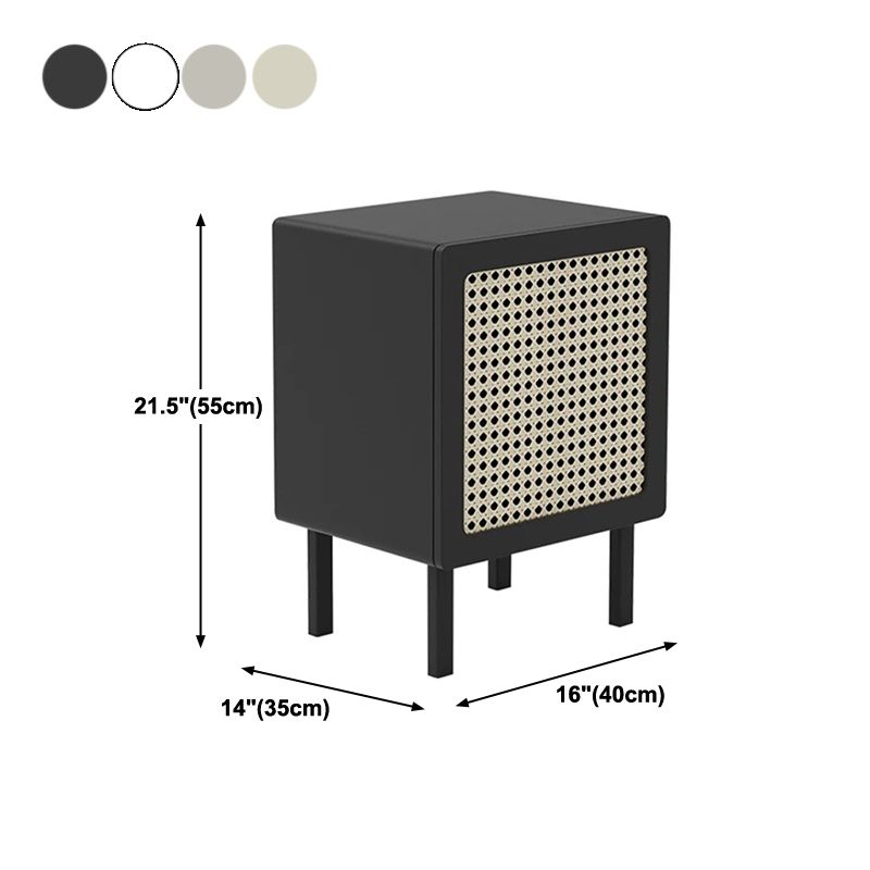 Modern 22" H Night Table Solid Wood Cabinet Included Bedside Cabinet with Legs Clearhalo 'Bedroom Furniture' 'furn' 'furn_night_stand' 'Furniture' 'night_stand' 'Nightstands' 1200x1200_4d55c12f-70ed-448a-8fb1-2f8592443058