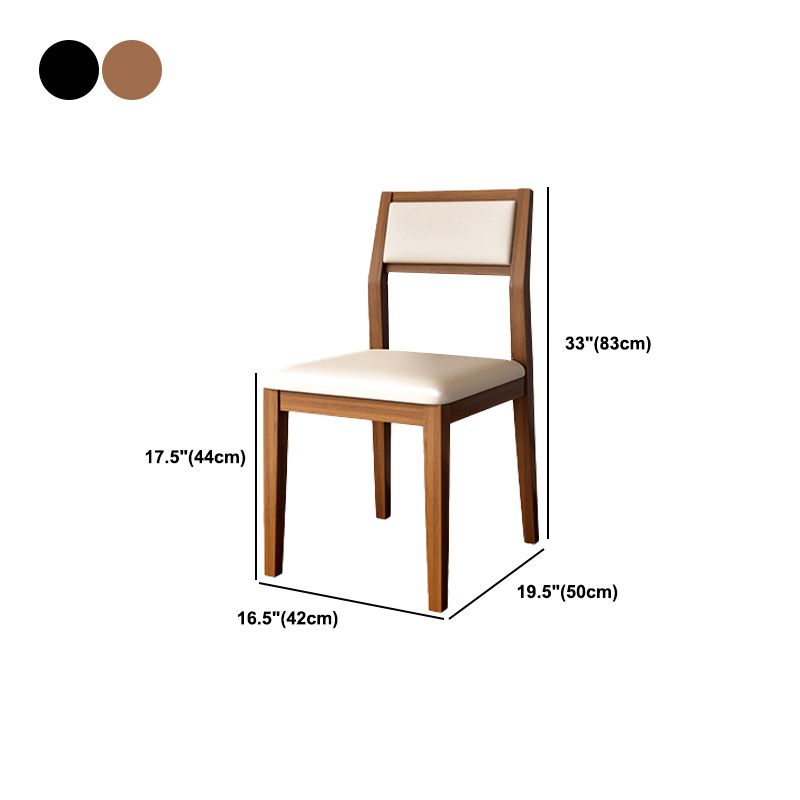 Open Back Dining Side Chair Solid Wood Dining Chair for Dining Room Clearhalo 'Dining Chairs' 'Dining Tables & Seating' 'dining_chair' 'furn' 'furn_dining_chair' 'Furniture' 'Kitchen & Dining Furniture' 1200x1200_4d55f01d-cd76-459c-8c73-9ad876e86e39