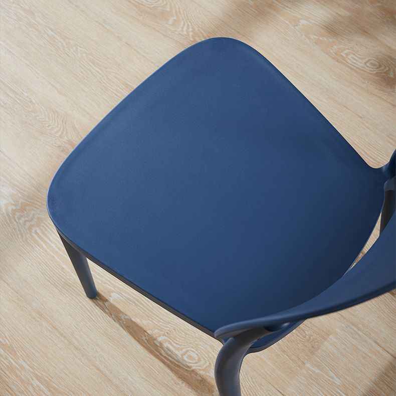 Scandinavian Plastic Armless Dining Chairs Stackable Open Back Side Chair Clearhalo ' kitchen&dining_furn' 'Dining Chairs' 'Dining Tables & Seating' 'dining_chair' 'furn' 'furn_dining_chair' 'Furniture' 'furniture_dining_chair' 'Kitchen & Dining Furniture' 'kitchen' 1200x1200_4d5650f1-267b-40d9-aac2-9c0026058fb3