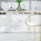 Glam Style Rectangle Bar Table Faux Marble Fixed Bar Height Table for Indoor Clearhalo 'Bar Furniture' 'Bar Tables' 'bar_tables' 'furn' 'furn_bar_tables' 'Furniture' 'Kitchen & Dining Furniture' 1200x1200_4d569ee8-8a9e-44f8-a02e-a0de99fd707a