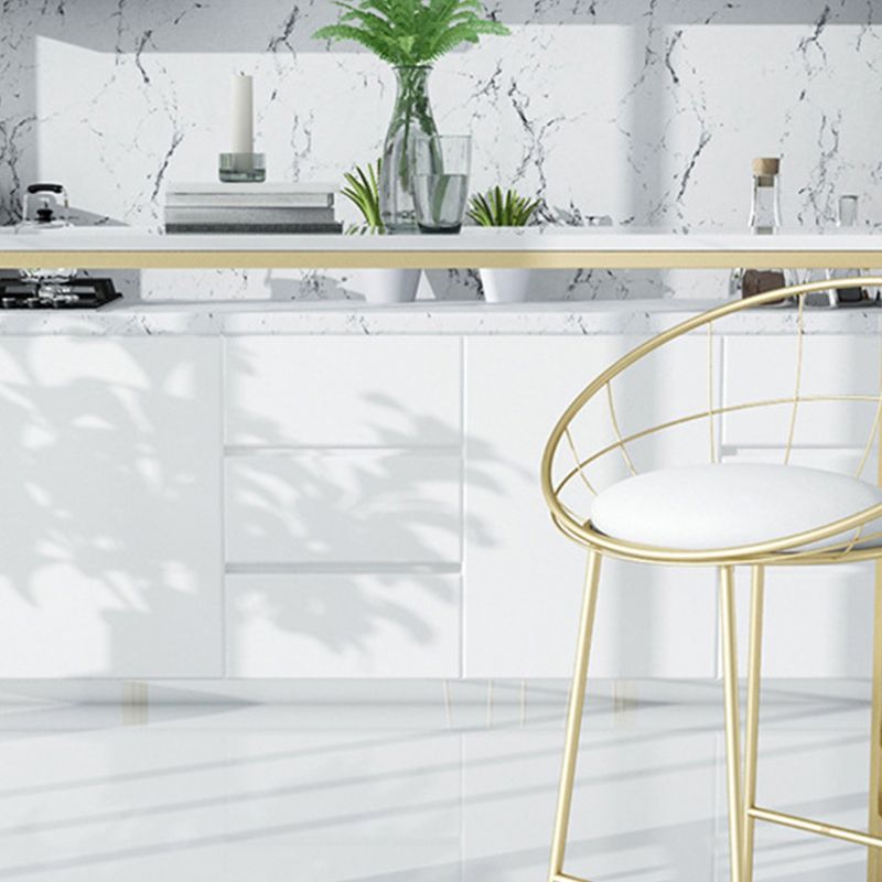 Glam Style Rectangle Bar Table Faux Marble Fixed Bar Height Table for Indoor Clearhalo 'Bar Furniture' 'Bar Tables' 'bar_tables' 'furn' 'furn_bar_tables' 'Furniture' 'Kitchen & Dining Furniture' 1200x1200_4d569ee8-8a9e-44f8-a02e-a0de99fd707a