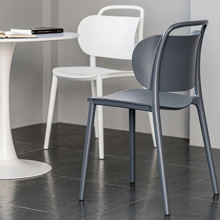 Modern Plastic Dining Chair Open Back Dining Side Armless Chair for Kitchen Clearhalo ' kitchen&dining_furn' 'Dining Chairs' 'Dining Tables & Seating' 'dining_chair' 'furn' 'furn_dining_chair' 'Furniture' 'furniture_dining_chair' 'Kitchen & Dining Furniture' 'kitchen' 1200x1200_4d5710f5-3747-46f4-931b-6be1c40cf22c