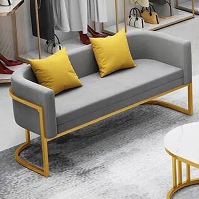 Scandinavische vaste kleur fluweel kussen achterste bank met smokingarm