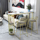 Glam Style 1/2/3 Pieces Sintered Stone Bar Table Set Fixed Table Counter Set for Home Use Clearhalo 'Bar Furniture' 'furn' 'furn_home_bar_bar_sets' 'Furniture' 'Home Bars & Bar Sets' 'home_bar_bar_sets' 'Kitchen & Dining Furniture' 1200x1200_4d5977b4-555c-4177-a296-5243921b9930