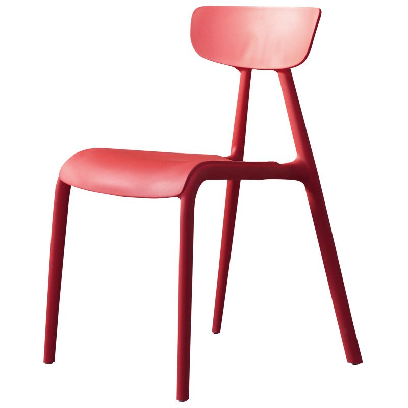 Home Contemporary Side Chair Open Back Plastic Armless Dining Room Chair Clearhalo ' kitchen&dining_furn' 'Dining Chairs' 'Dining Tables & Seating' 'dining_chair' 'Furniture' 'furniture_dining_chair' 'Kitchen & Dining Furniture' 'kitchen' 1200x1200_4d59d5d2-72ef-4d80-9edf-0ab58679334e