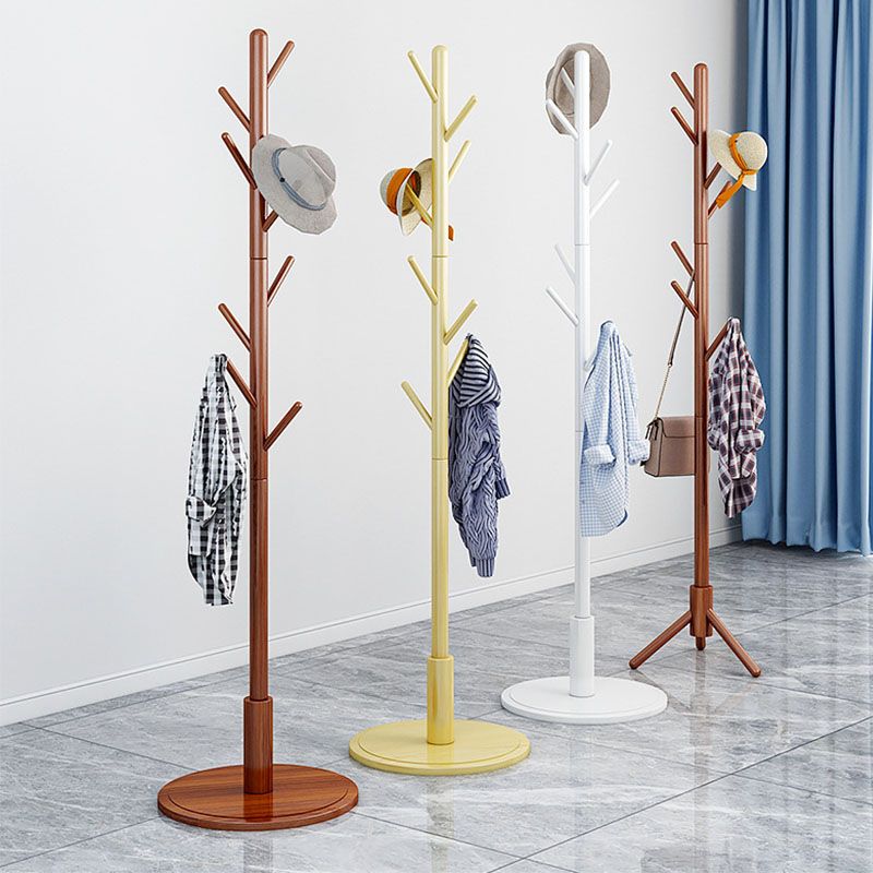 Zeitgenössischer Stil Hall Stand hölzern freistehender Halle stehen mit Haken