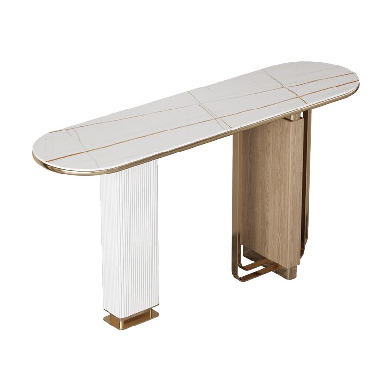 Tavolo da console ovale glam tavolo console in pietra per sala