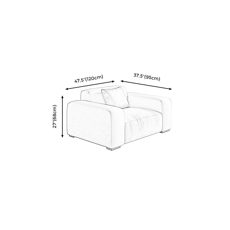 Stain-Resistant Faux Leather Standard Sofa Living Room Square Arm Settee Clearhalo 'furn' 'furn_sofas' 'Furniture' 'furniture_sofas' 'Living Room Furniture' 'Sofa' 'sofas' 1200x1200_4d5db104-9d97-43e5-8d94-7b0ab5bb0095