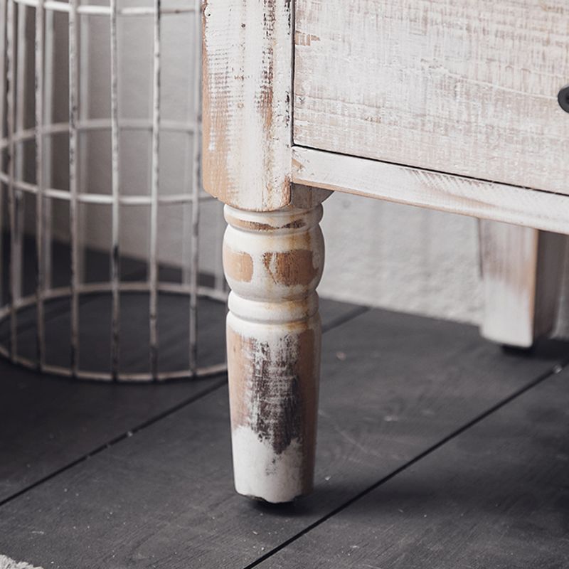 Industrial Wood Accent Cabinet White Accent Cabinet in Distressed Finish Clearhalo 'Cabinets & Chests' 'cabinets_chests' 'furn' 'furn_cabinets_chests' 'Furniture' 'Living Room Furniture' 1200x1200_4d5f39f2-41f5-4abf-b205-7739b8437f8b